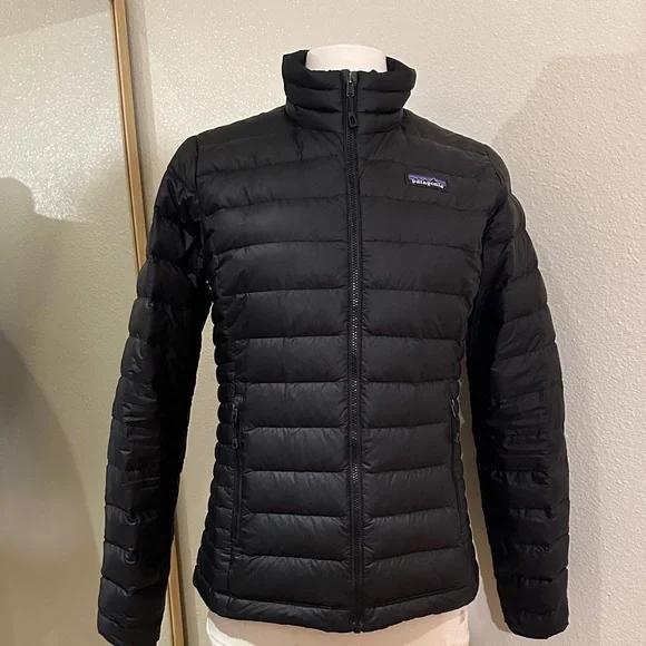 Patagonia Black Quilted Jacket nano puffer size women’s small - Picture 1 of 9
